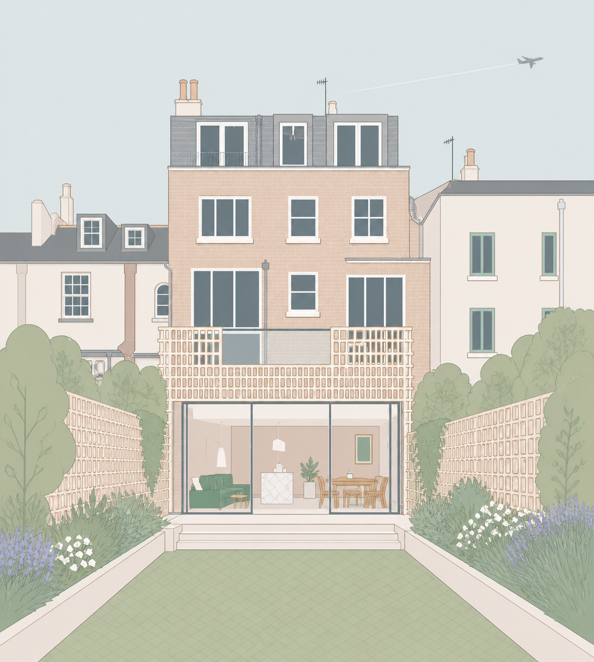 Mayfair kitchen extension — London residential architecture by Rosace Studio